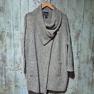 Cynthia Rowley Taupe Wool Blend Cardigan